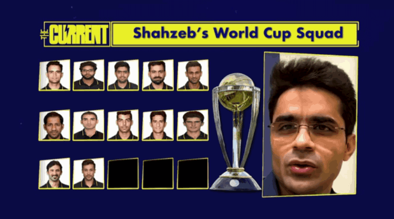 CWC’19: Shahzeb Khanzada’s World Cup squad