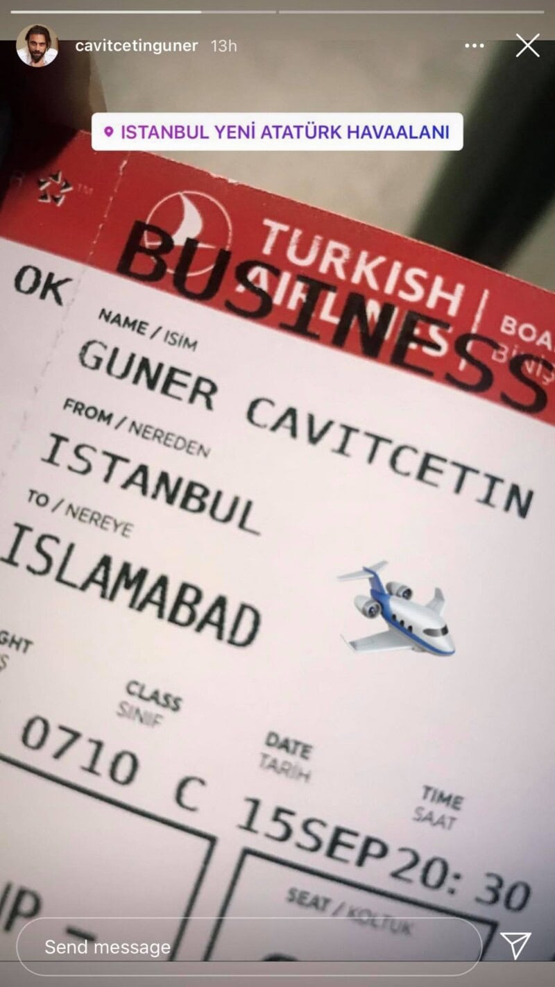 ‘Ertuğrul’ actor Cavit Çetin Güner arrives in Pakistan