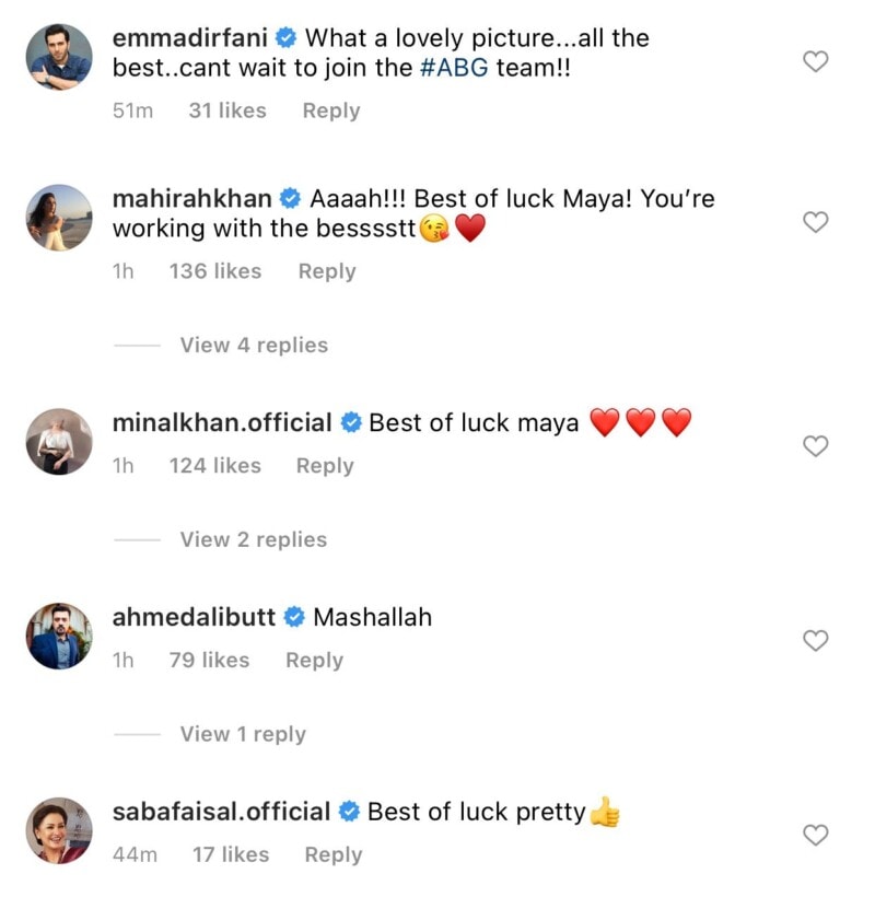 Maya Ali starts shooting for ‘ABG’ with Shoaib Mansoor