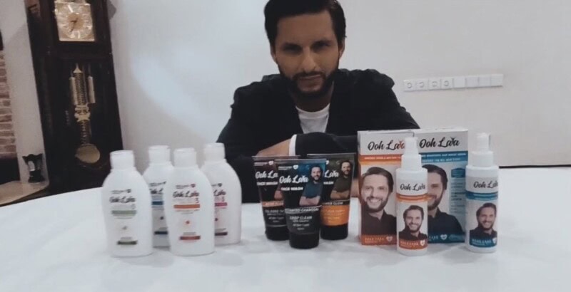 ‘OohLala’: Shahid Afridi launches new range of skincare products