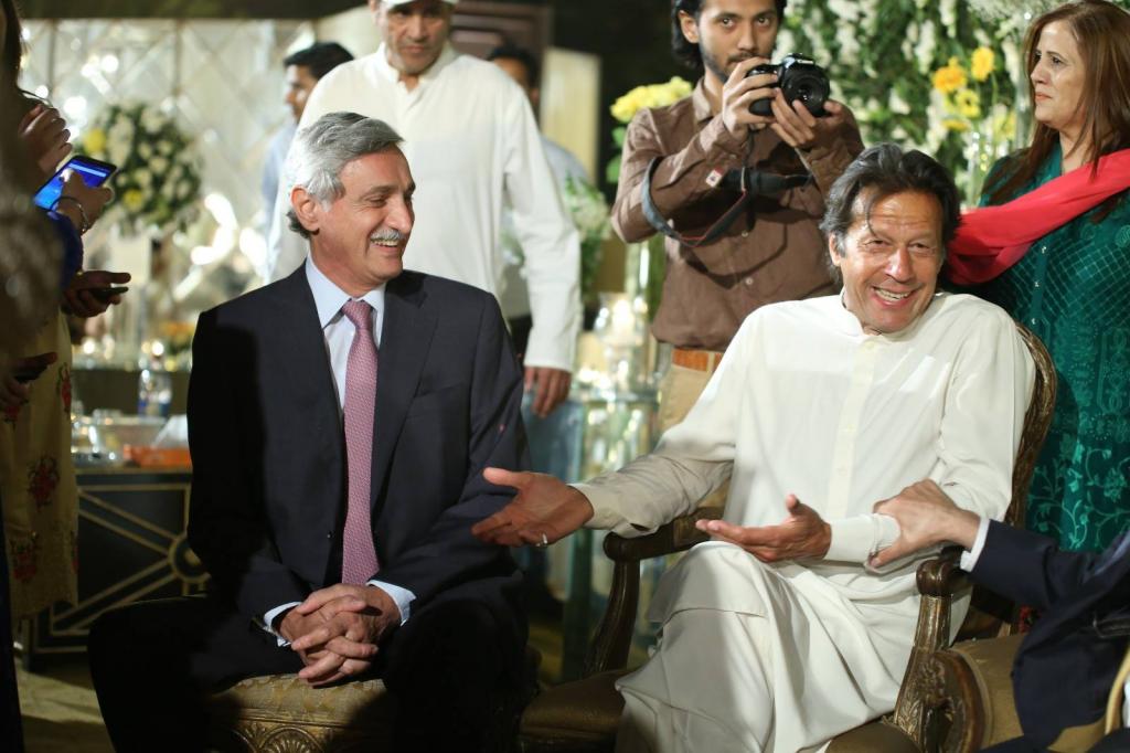 Tareen and IK at an event