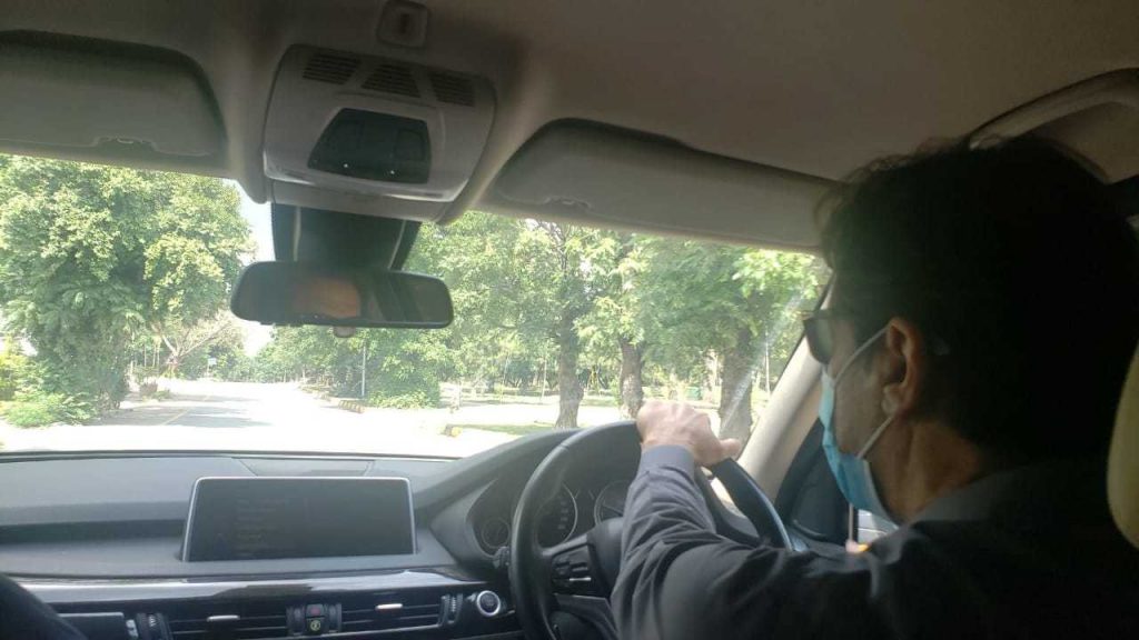 Prime Minister Imran Khan driving around in ICT to check arrangements done by local administration