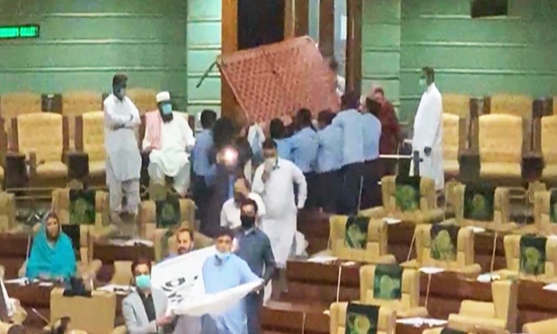 PTI ruckus in Sindh Assembly
