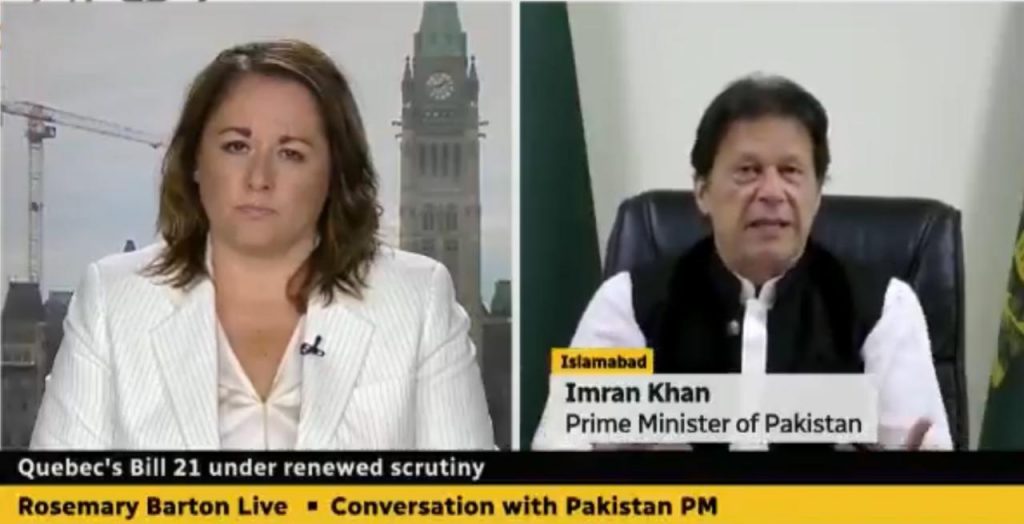Imran Khan interview with CBC