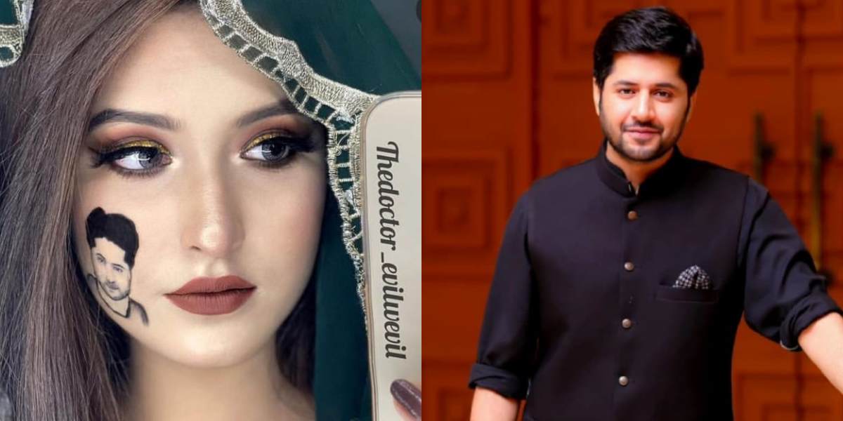 Female fan tattoos Imran Ashraf's picture on her face, he flaunts it with  pride - The Current