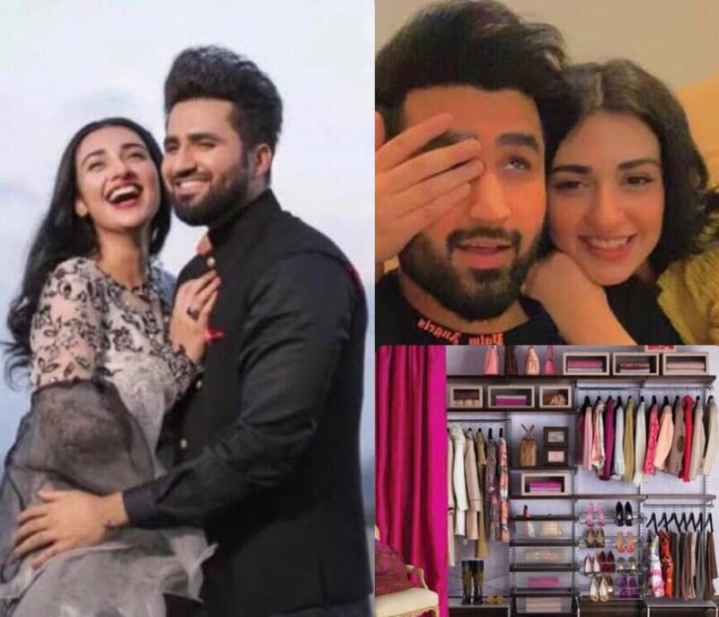 Video: Falak Shabir showcases Sarah Khan’s luxurious personal wardrobe