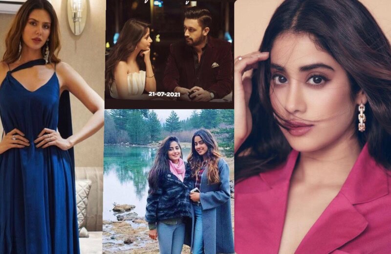 Janhvi Kapoor, Sonam Bajwa awestruck by Sajal Aly’s look in Atif Aslam’s ‘Rafta Rafta’