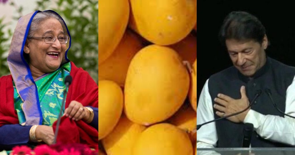 Bangladesh Prime Minister Sheikh Hasina sent special Bangladeshi mangoes to Prime Minister Imran Khan on Eid.
