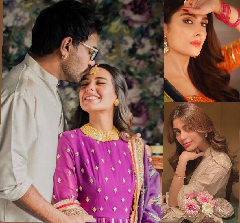 Ayeza and Sadaf cheer Iqra Aziz who got emotional holding her son for the first time.