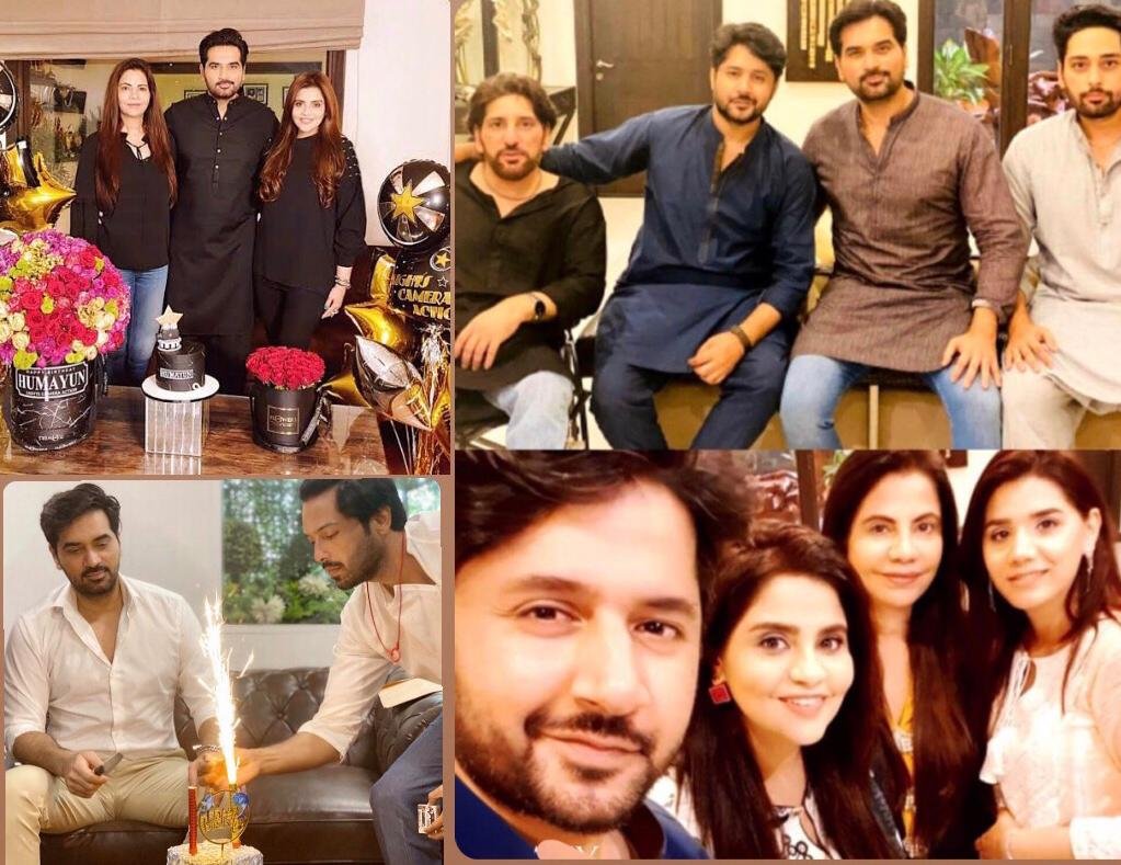 Humayun Saeed surprised by colleagues on his birthday.