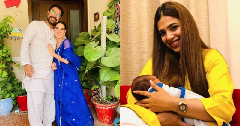 Yasir Hussain flaunts Kabir’s first gold ring, Sonya Hussyn pays a visit