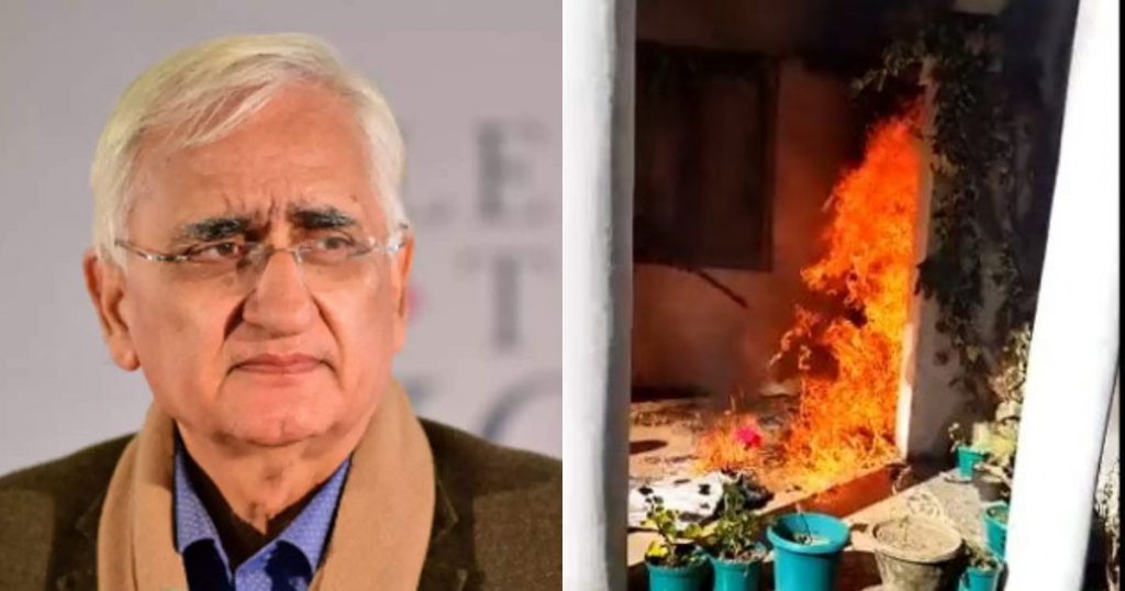 'Shouted slogans, threw stones, and set fire': Muslim ex-FM home attacked in India