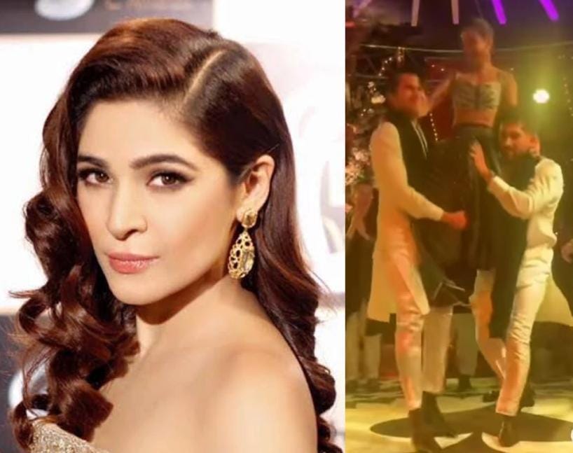 Video: Ayesha Omar makes the crowd go crazy with scintillating dance moves at a wedding