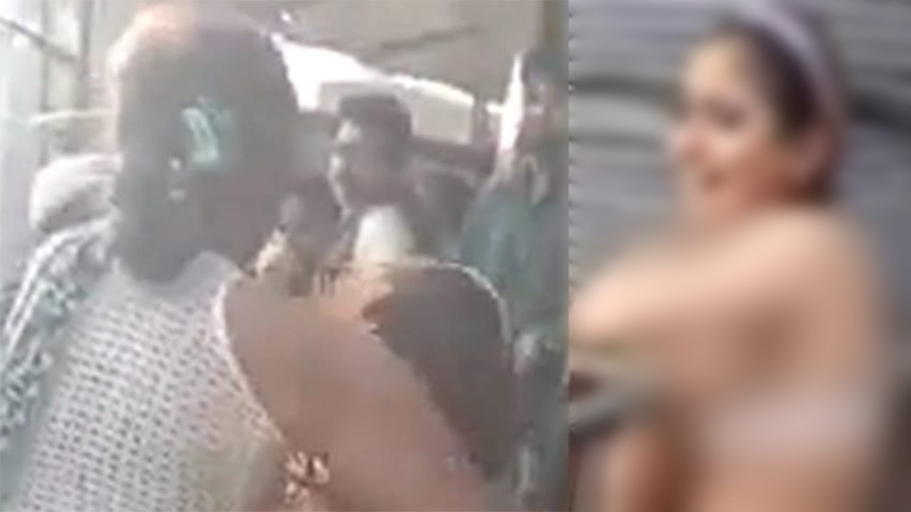 Woman at a nude in Faisalabad