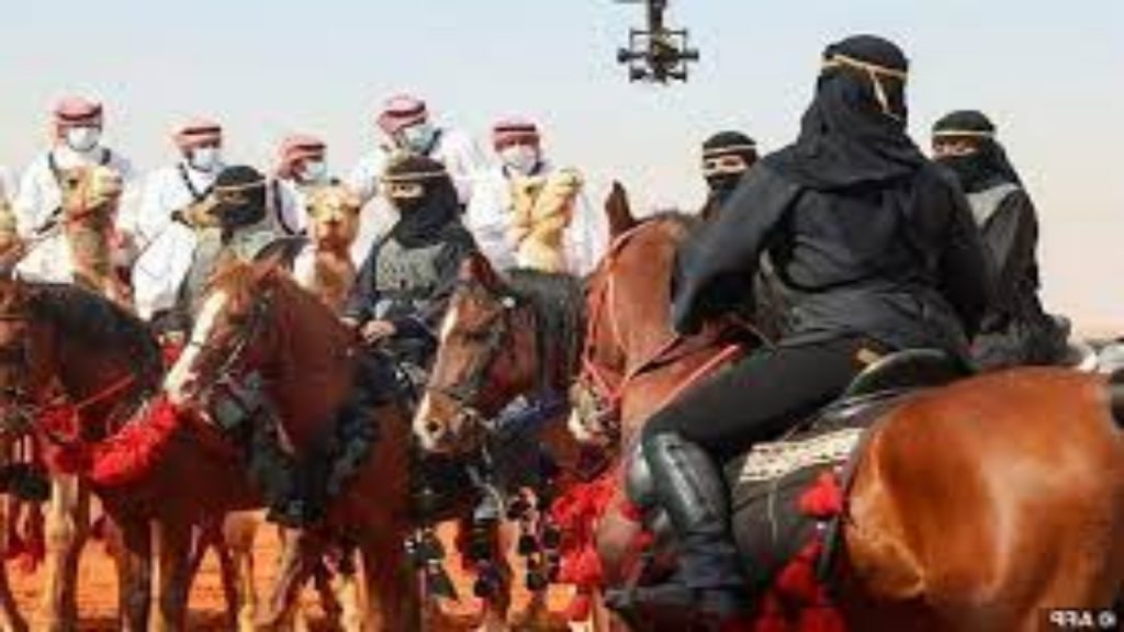 In Saudi Arabia, women riders debut in camel beauty contest