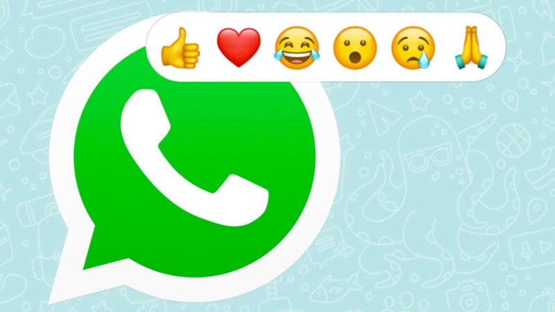 Emoji reactions for Whatsapp messages coming soon