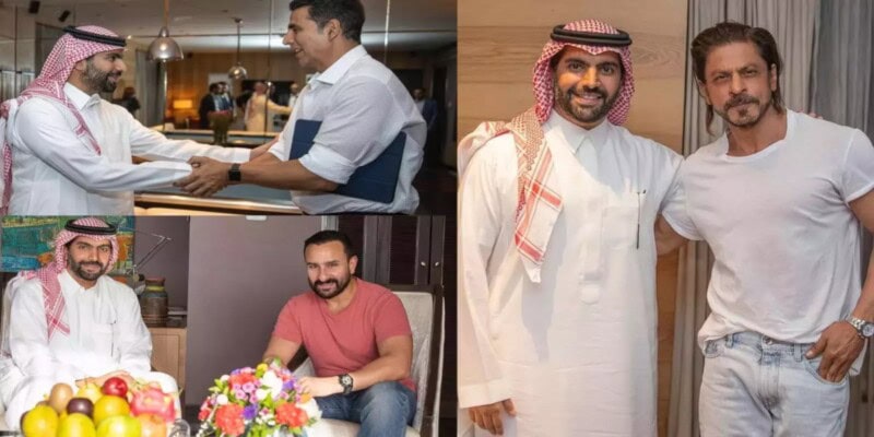 Salman, Shah Rukh, Saif and Akshay hangout with Saudi Prince Badr at Mannat