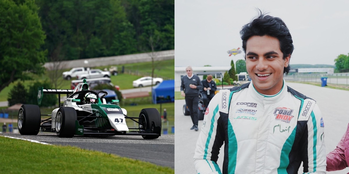 Enaam Ahmed makes Pakistan proud by securing third position in recent Indy Pro 2000 Championship race
