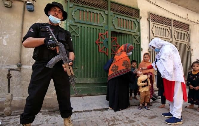 Attack on polio team: Two police officers martyred