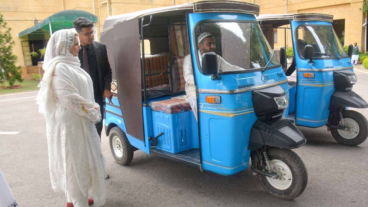 specially made rickshaw