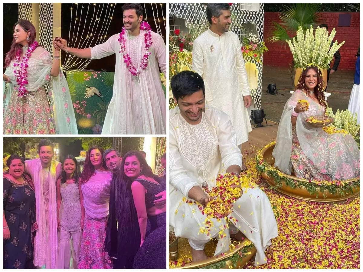 Inside pictures from Richa Chadha and Ali Fazal's phool haldi and sangeet  ceremonies go viral on the internet! | Hindi Movie News - Times of India