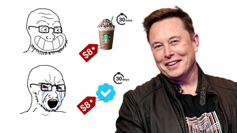 $8 for Starbucks coffee is cool, but a Twitter badge is not? Netizens react to Musk’s meme