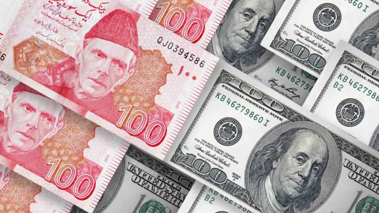 Pakistani rupee vs US Dollar interbank closing