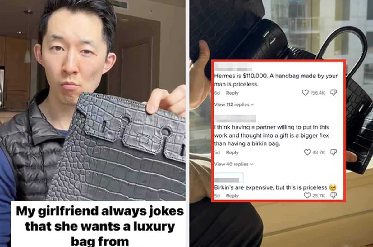 Bellevue man spends $550 to recreate rare $110,000 Hermès Birkin handbag  for his girlfriend – KIRO 7 News Seattle