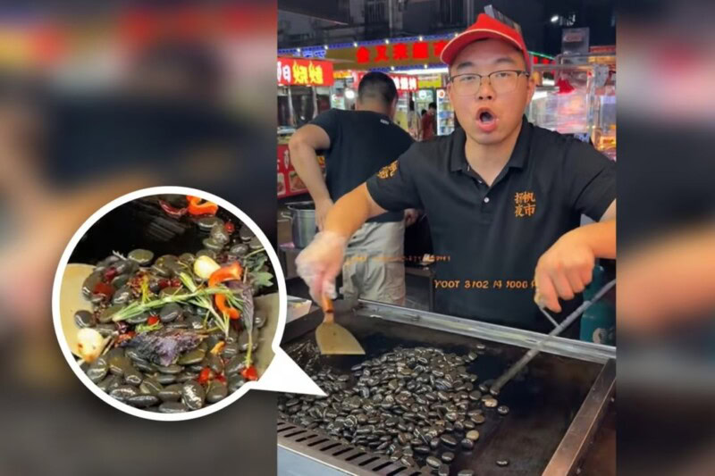 'World's hardest dish'; Chinese street food vendors selling stir-fried ...