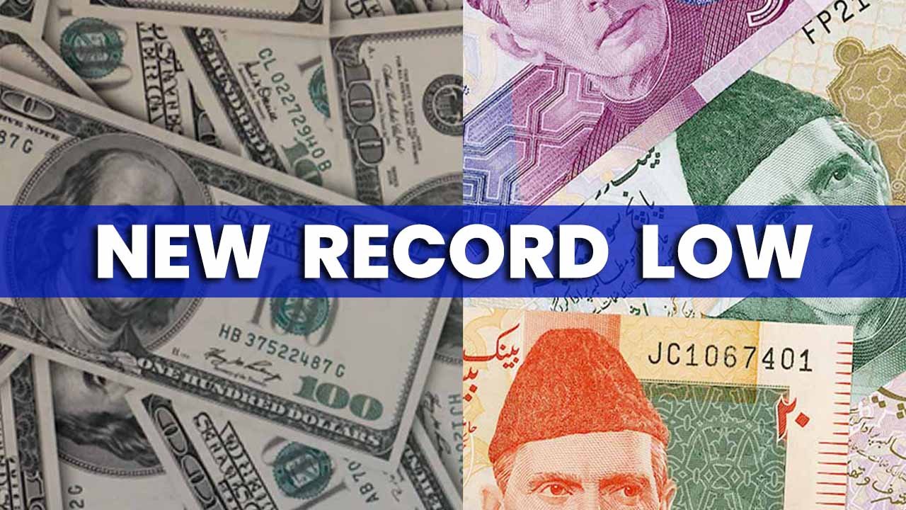 pakistani rupee new recprd low all time low against us dollar