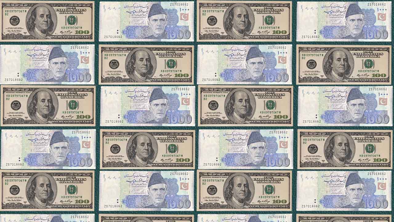 Pakistani rupee appreciates by Rs5.07 against US dollar in five days 