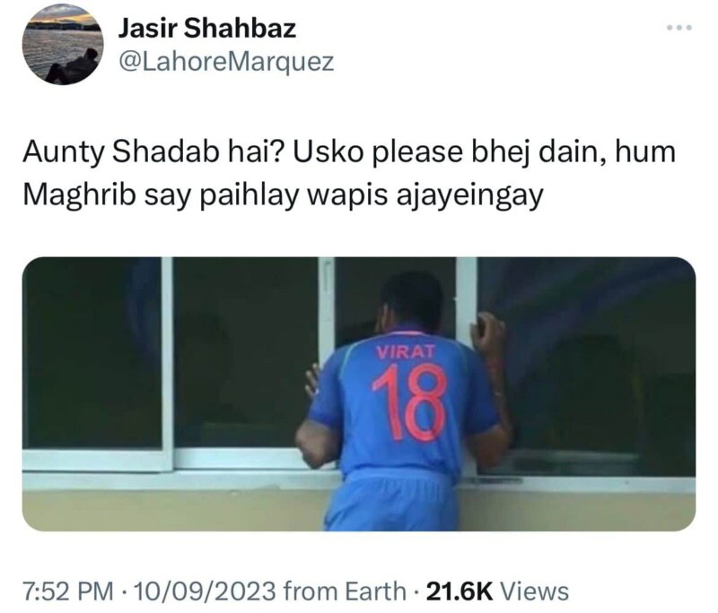 Shadab-Kohli kay pyaar ki memes break the internet