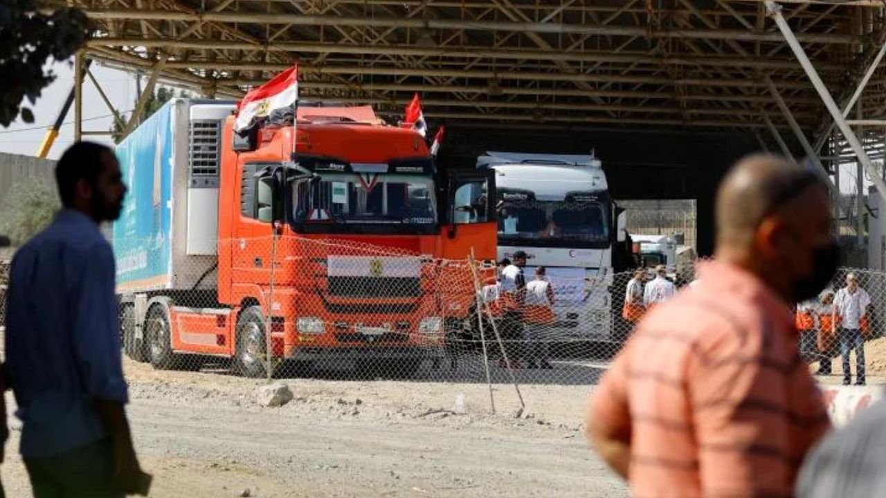 Only 20 trucks of aid allowed into Gaza