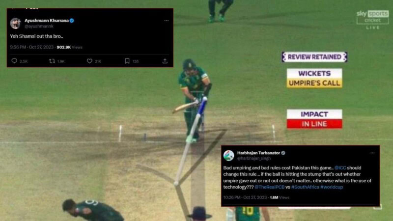 DRS decision during Pak-Africa match slammed on social media