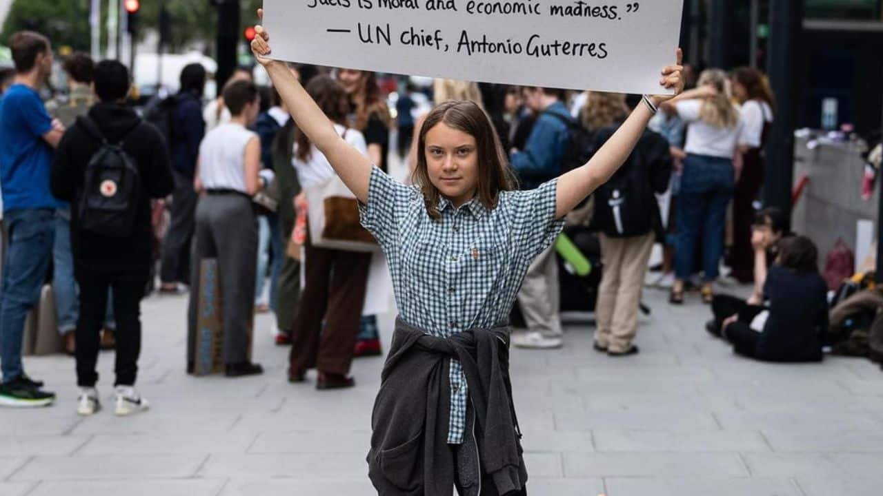 Greta Thunberg calls for ceasefire in Gaza, freedom for Palestine