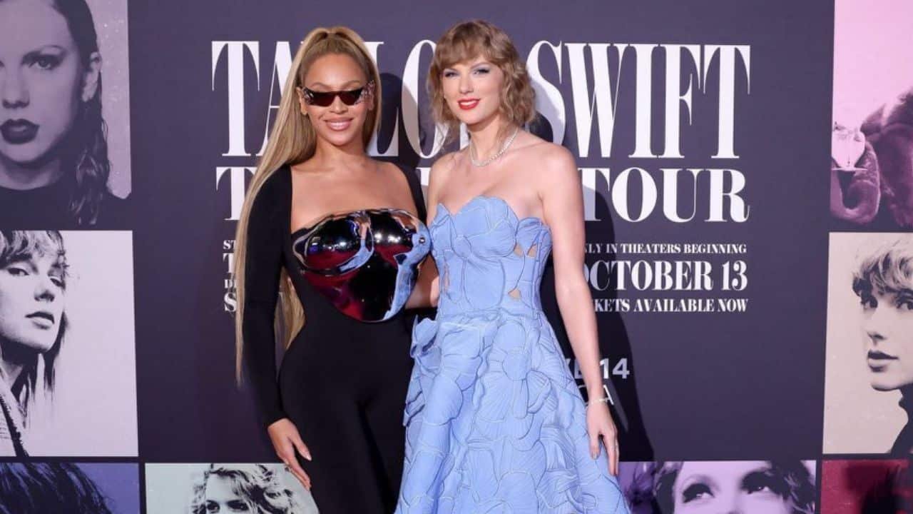 'Treaty of Versailles for stan Twitter': Beyonce, Taylor Swift pose together at Eras Tour movie premiere