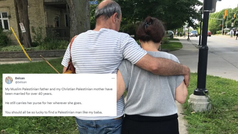 X user wins hearts by sharing story of inter-faith marriage of Palestinian parents