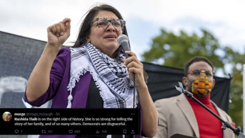 ‘Painful to watch’: social media horrified after Congress votes to censure Palestinian-American politician Rashida Tlaib