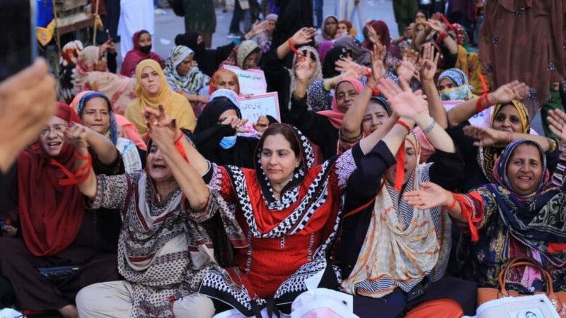 Lady health workers standing up for their rights