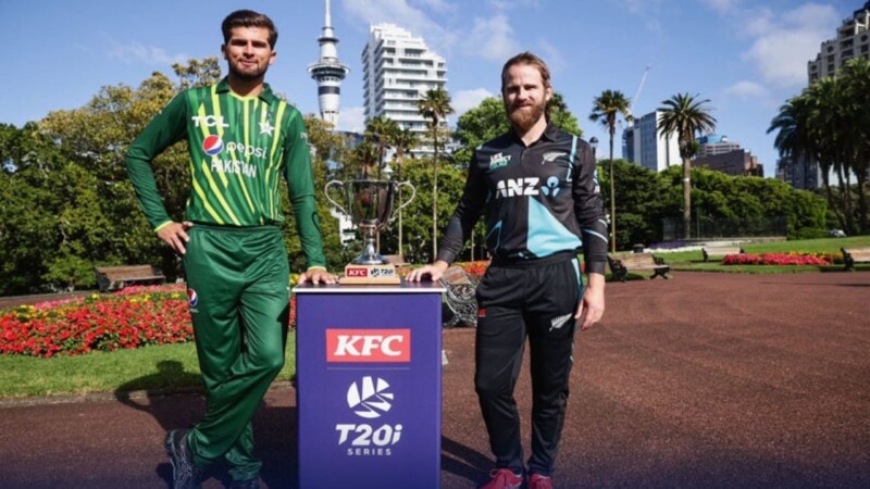 Pakistan vs New Zealand’s T20 series trophy unveiled