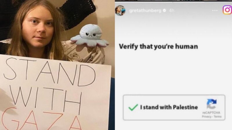 Greta Thunberg supports Palestine again in coolest way possible