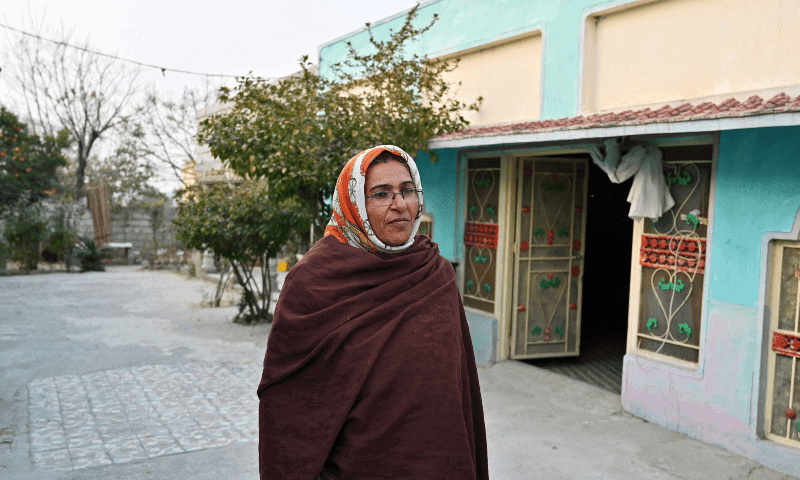 In this photograph taken on Jan 29, 2024, Robina Kausir, a healthcare worker, looks on during an interview with AFP in Dhurnal of Punjab. — AFP