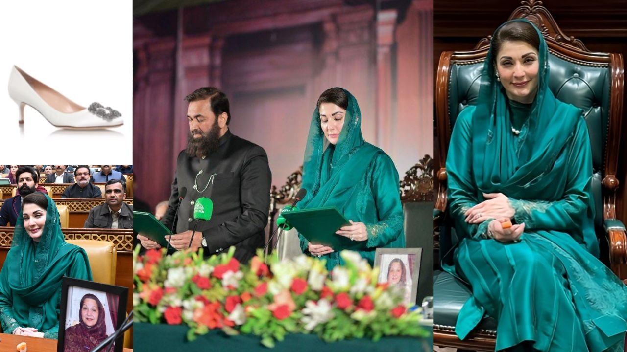 From dress to shoes, all the info about Maryam Nawaz’s oath-taking look