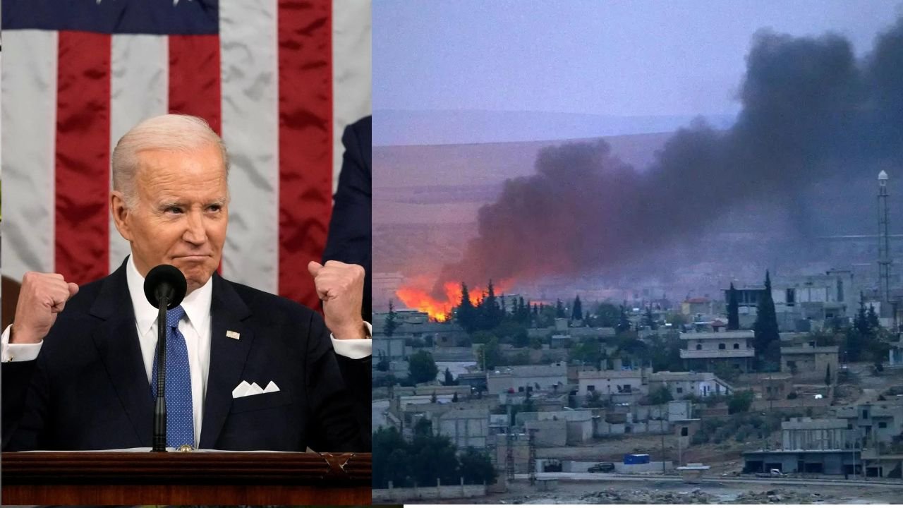 ‘If you harm an American, we will respond,’ says Biden after launching airstrikes in Syria and Iraq