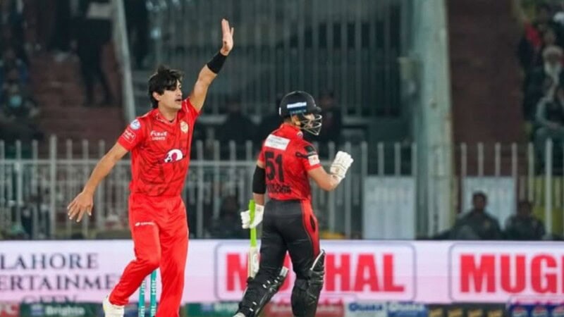 Naseem Shah fined 10 percent match fee for kicking stumps