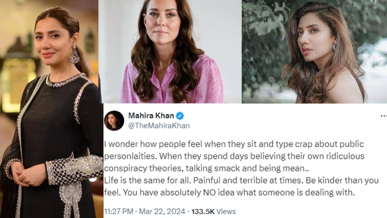 Mahira Khan wants trolls to reflect in light of Kate Middleton's cancer