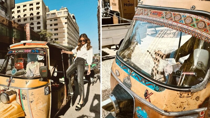 Erin Holland’s rickshaw ride in Karachi goes viral on social media
