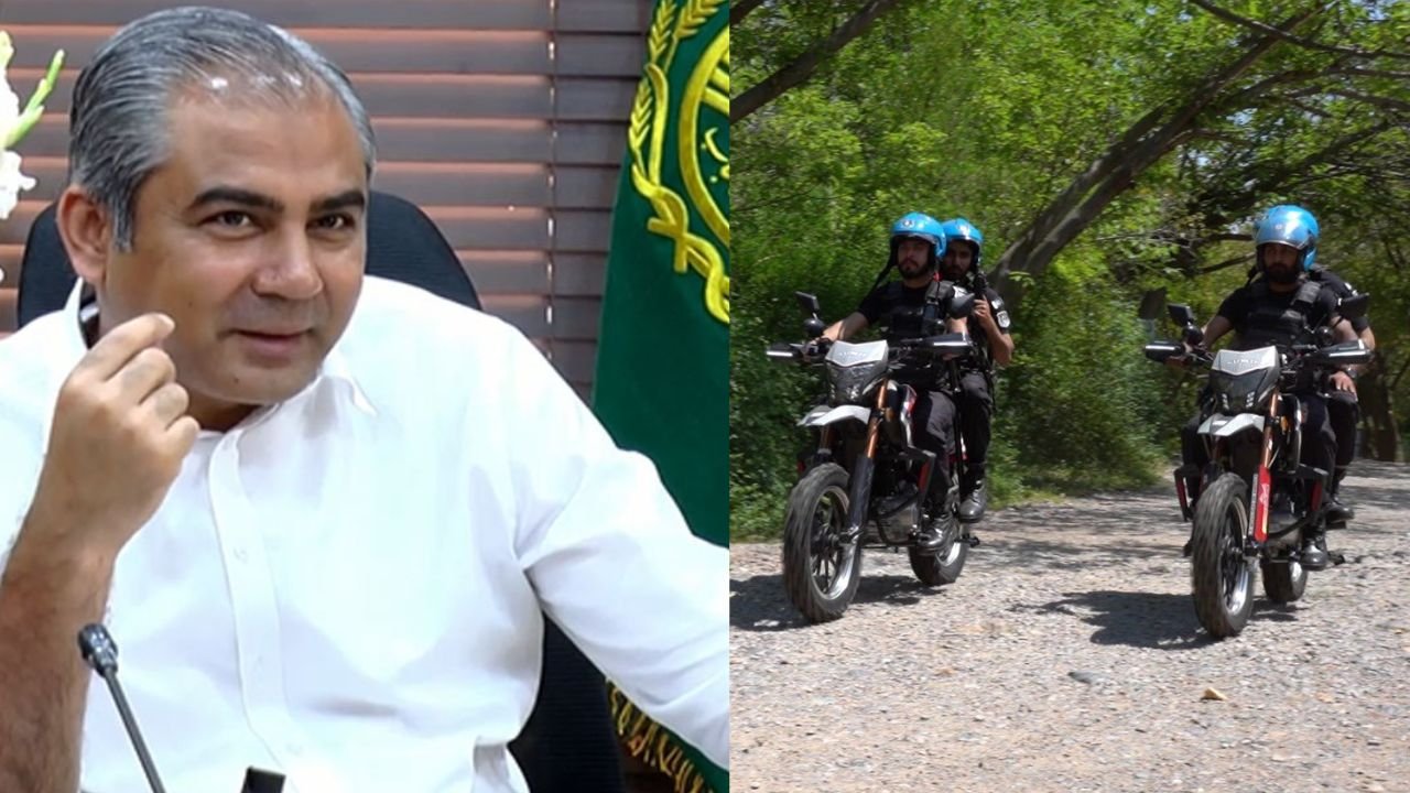 Mohsin Naqvi criticised for allowing security bikes on Margalla trails