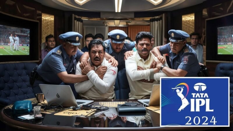 Four bookmakers caught during IPL match
