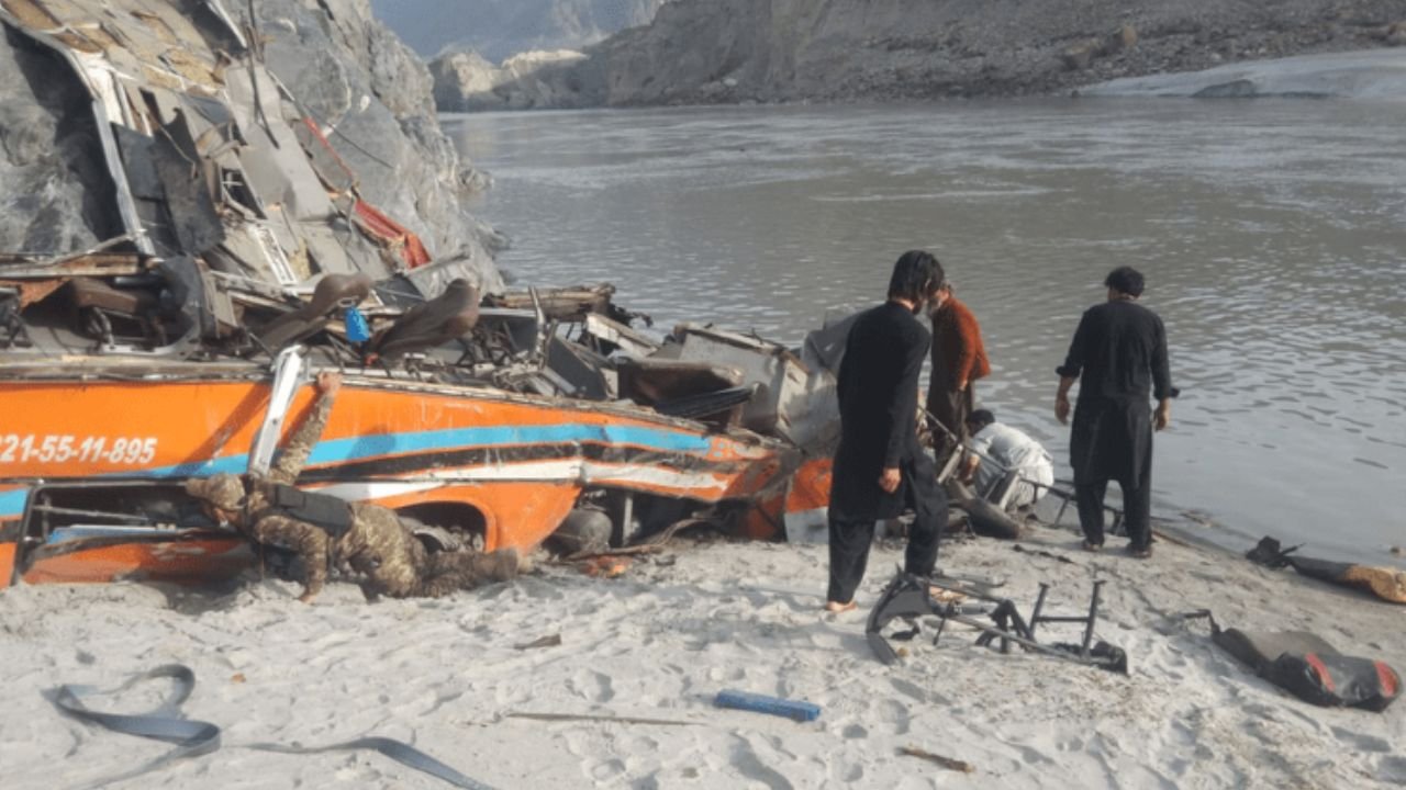 Police say 20 killed in mountain bus accident in Pakistan